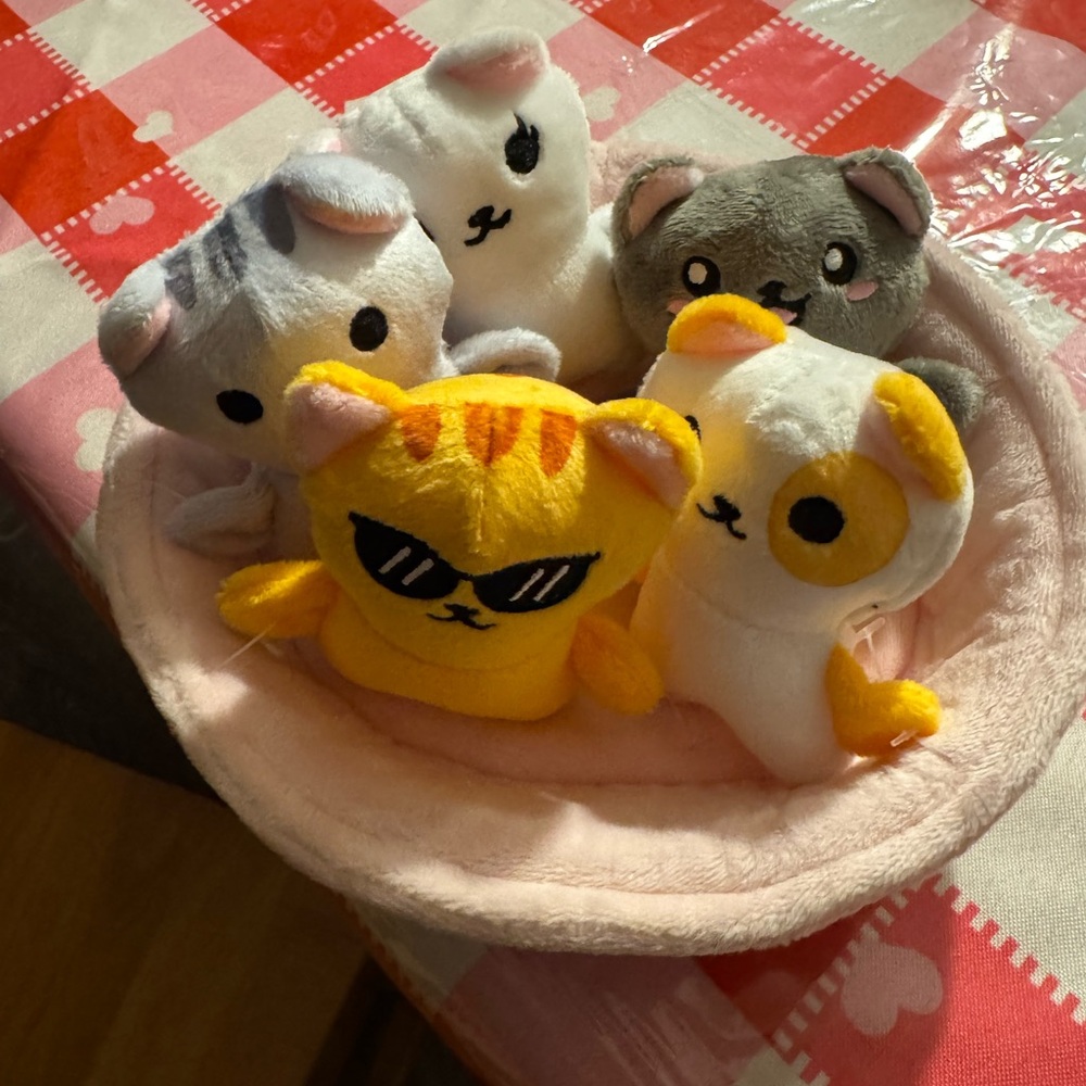 Darling emotional support kitties plush! Like new!